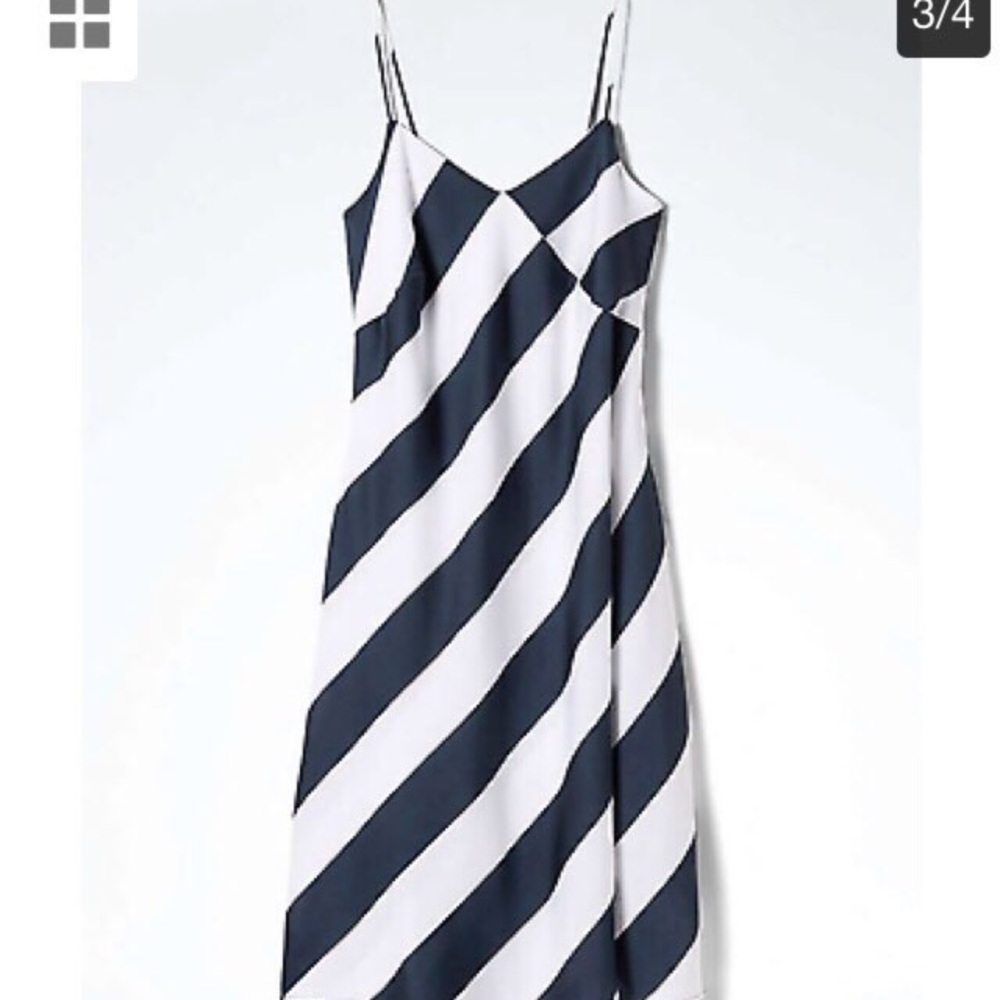 Banana Republic Navy/White Dress SIZE 8